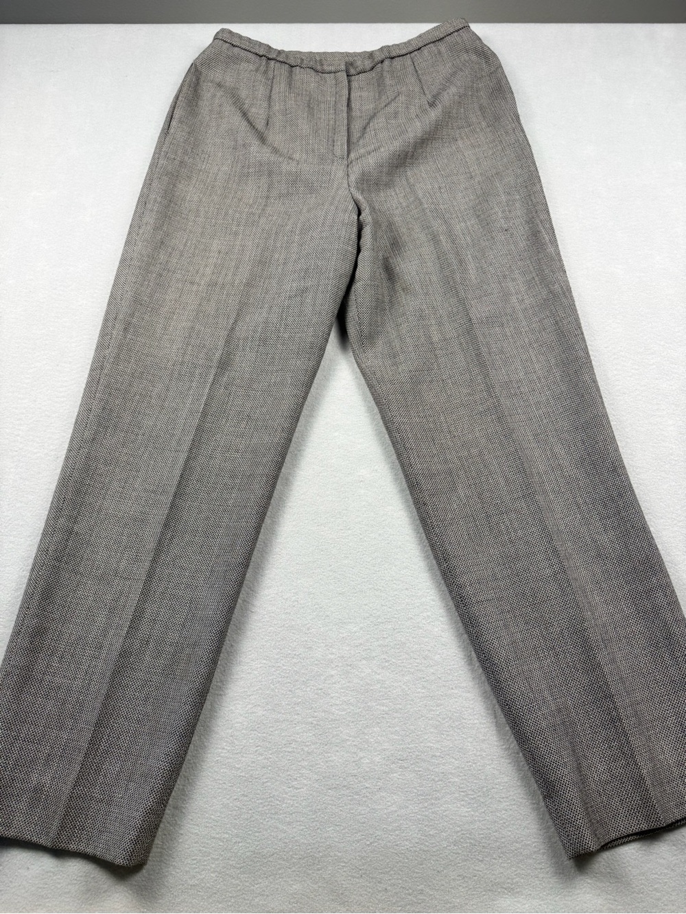 Pendleton Women 14 Pants Dress Grey Wool Trouser Hi-Rise Authentic Vintage